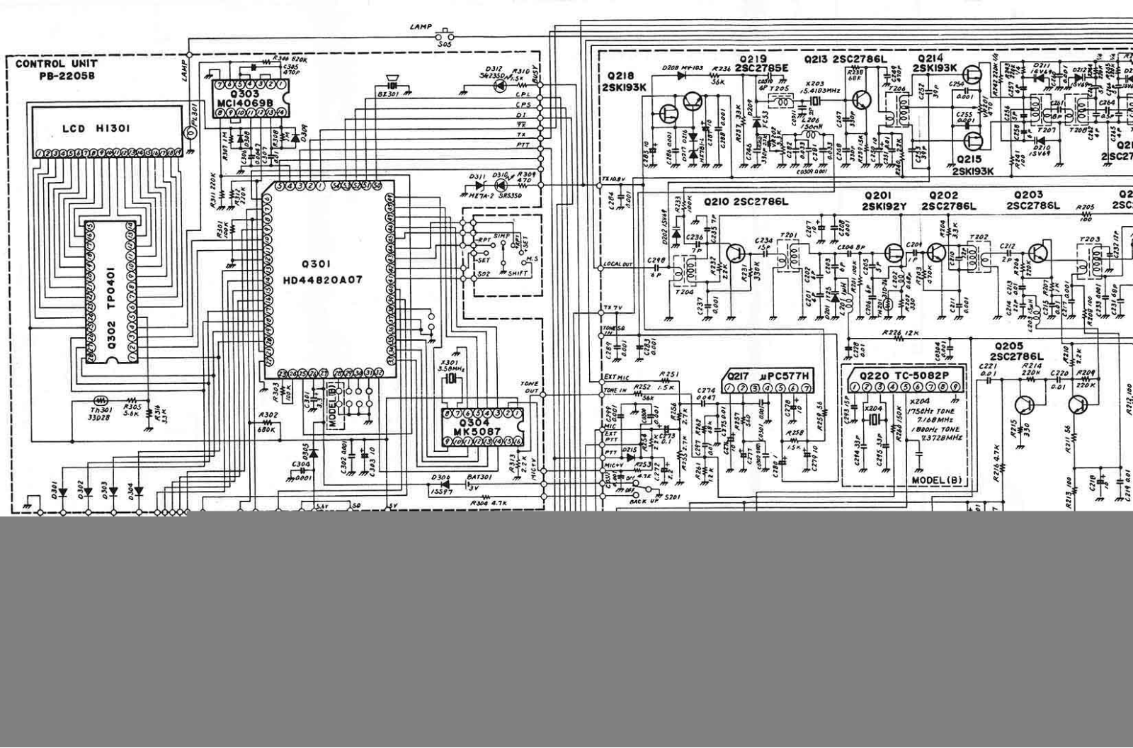 Yaesu FT-708R Schematic Diagram