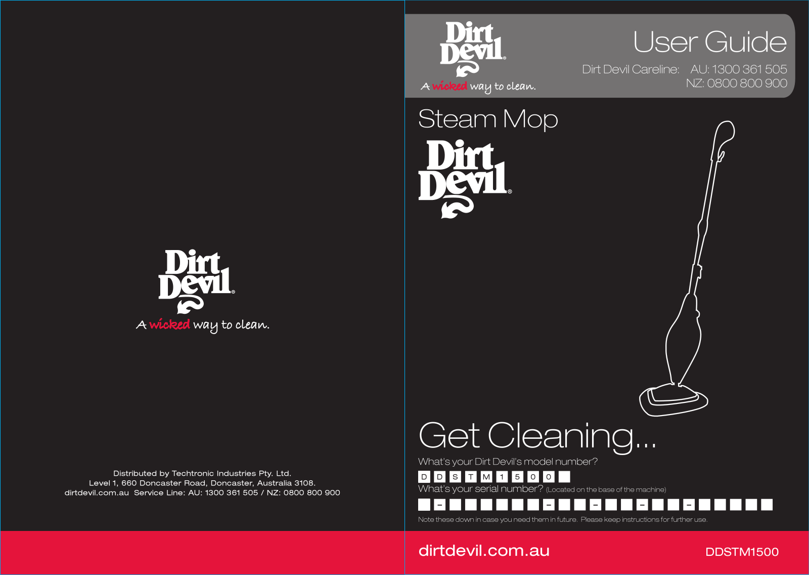 Dirt devil DDSTM1500 User Manual