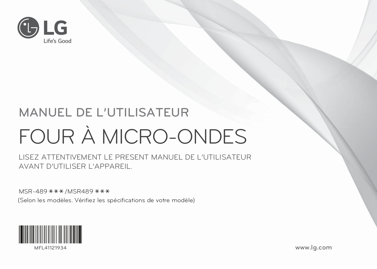 LG MSR4892MR User Manual