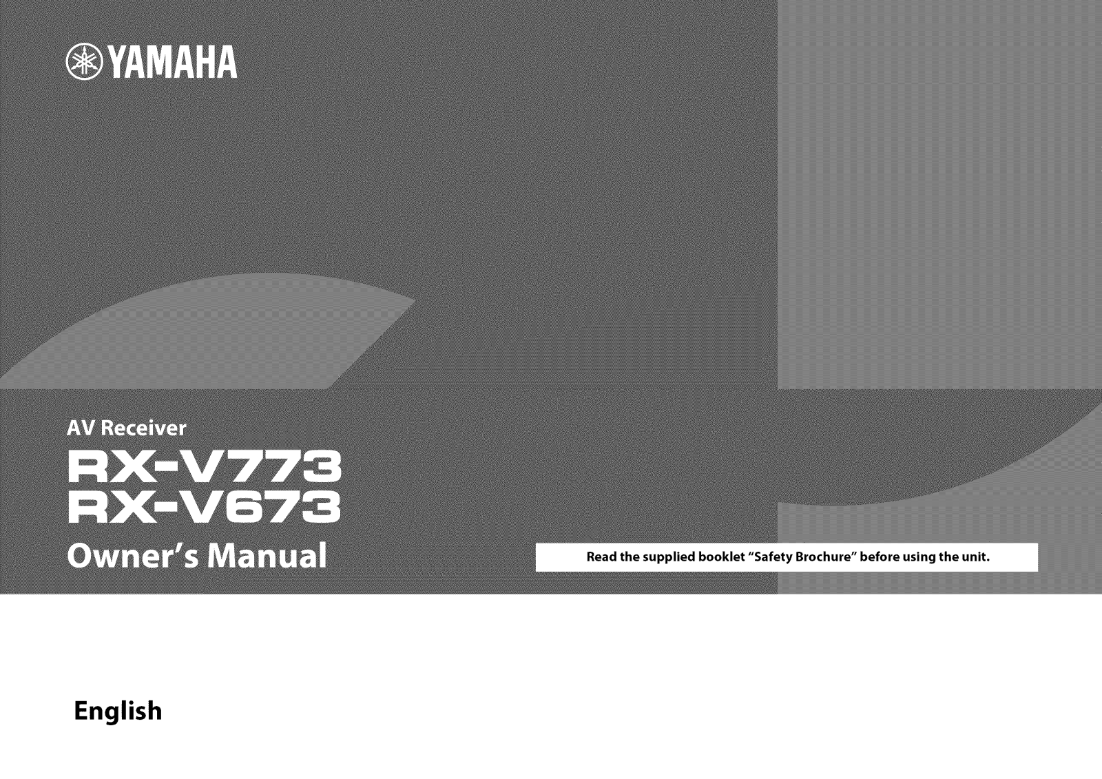 Yamaha RX-V773, RX-V673 User Manual