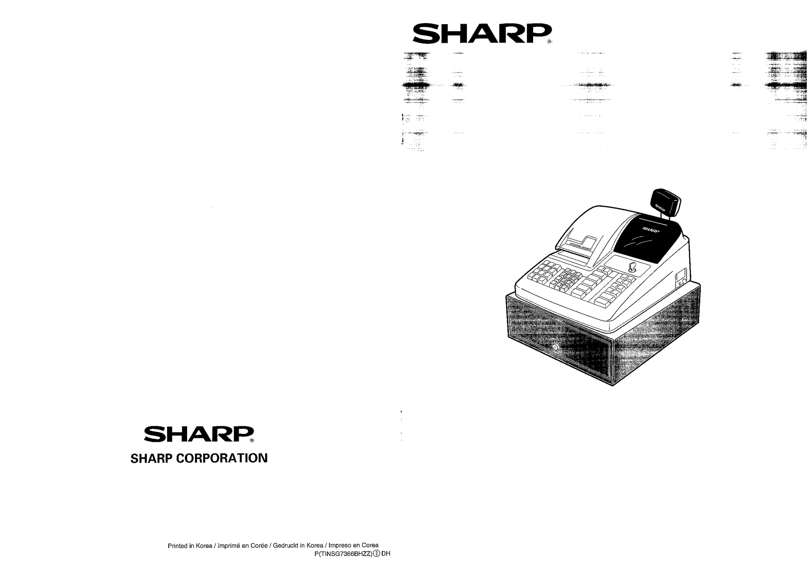 Sharp ER-A310 Operation Manual