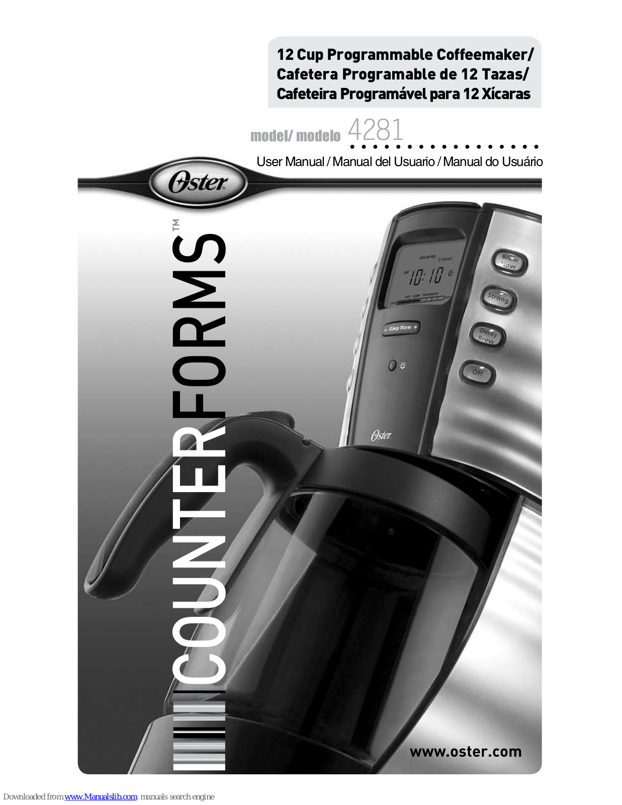 Oster Counterforms 4281 User Manual