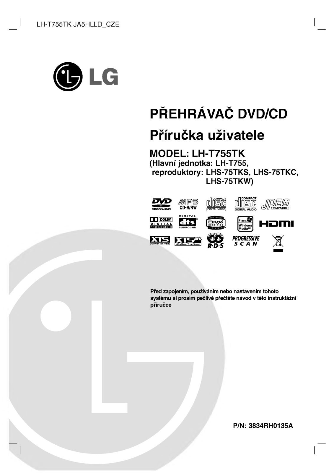 Lg LH-T755TK User Manual