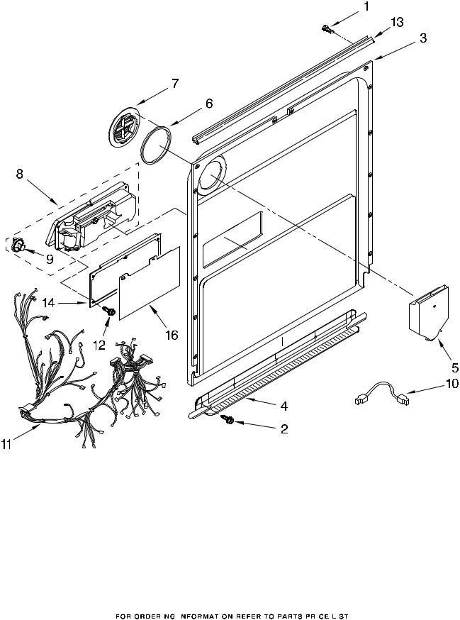 KitchenAid KUDS03CTWH0 Parts List