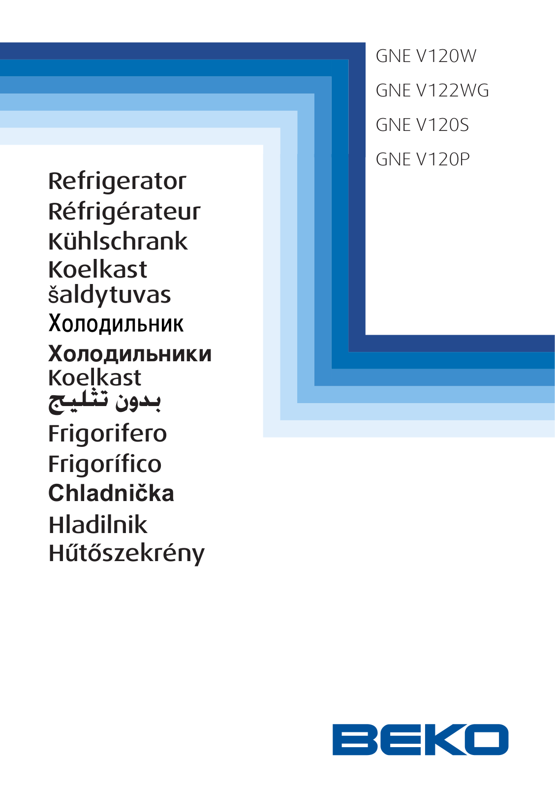 Beko GNE V120S, GNE V120P, GNE V122WG, GNE V120W User Manual