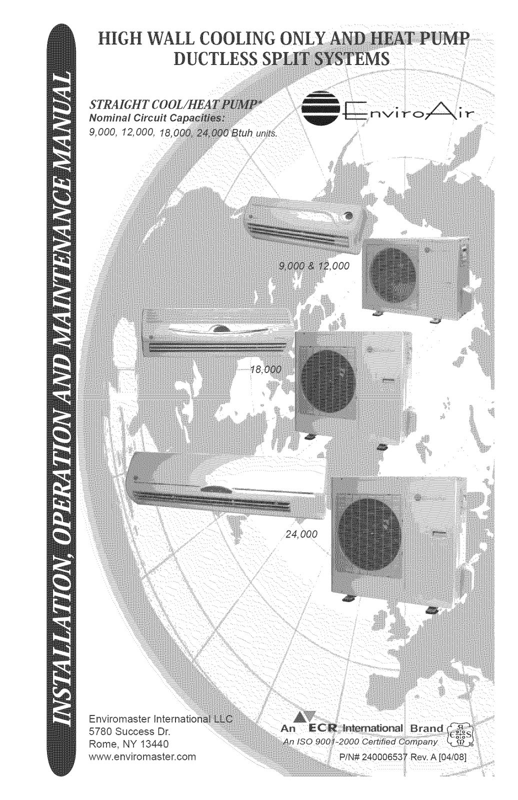 Enviroair KWC24000, KWH9000, KWH18000, KWH12000, KWC9000 Owner’s Manual