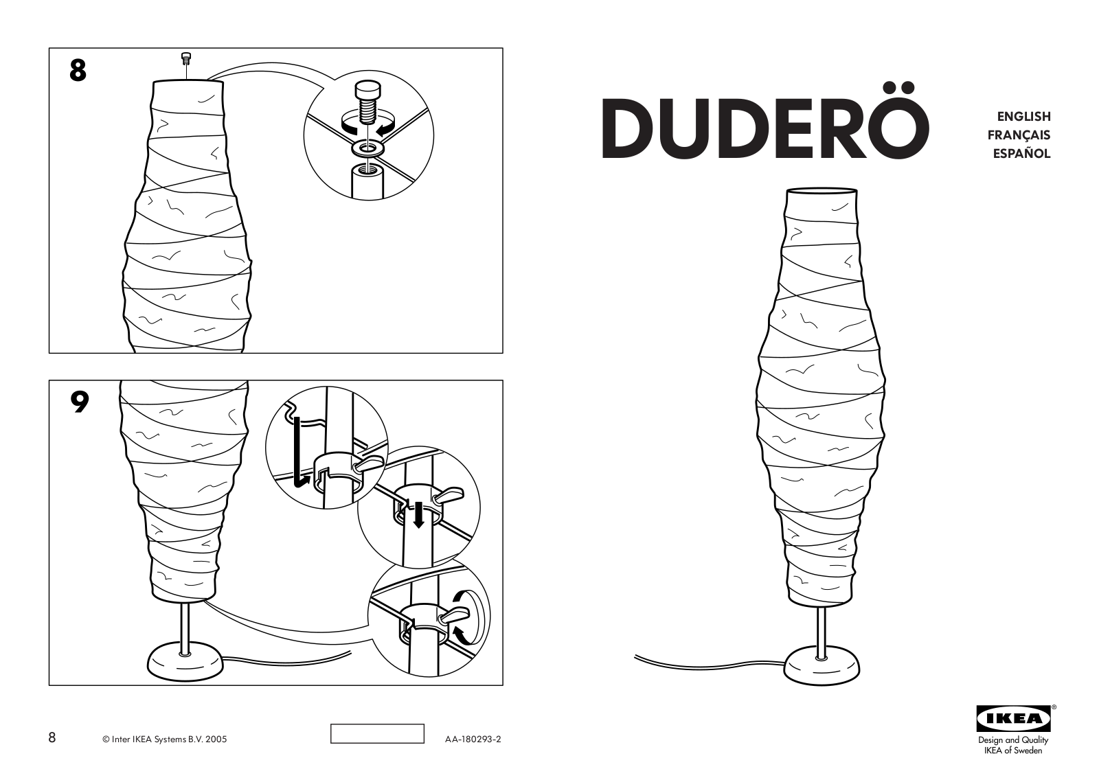 IKEA AA-180293-2 User Manual