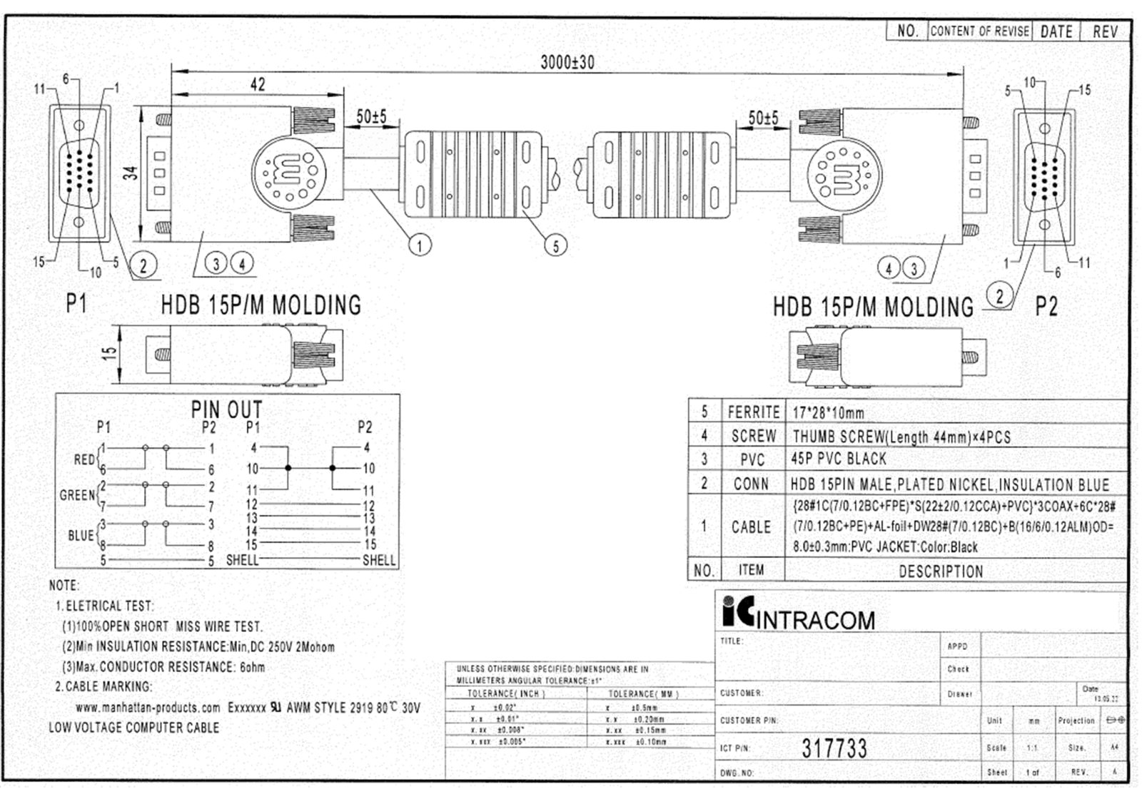 Manhattan ICOC SVGA-D-3 Drawing - ManualMachine.com