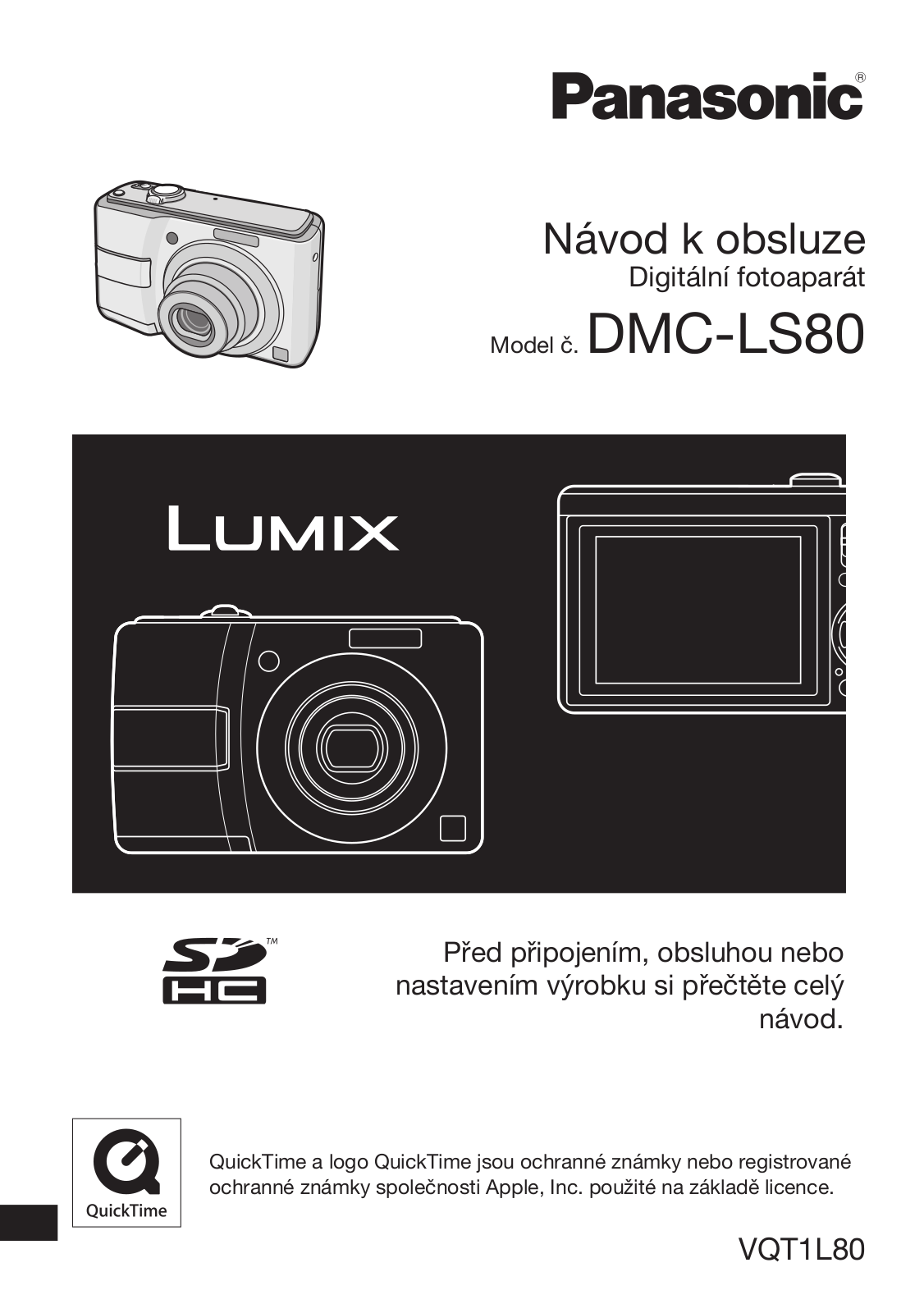 Panasonic LUMIX DMC-LS80 User Manual