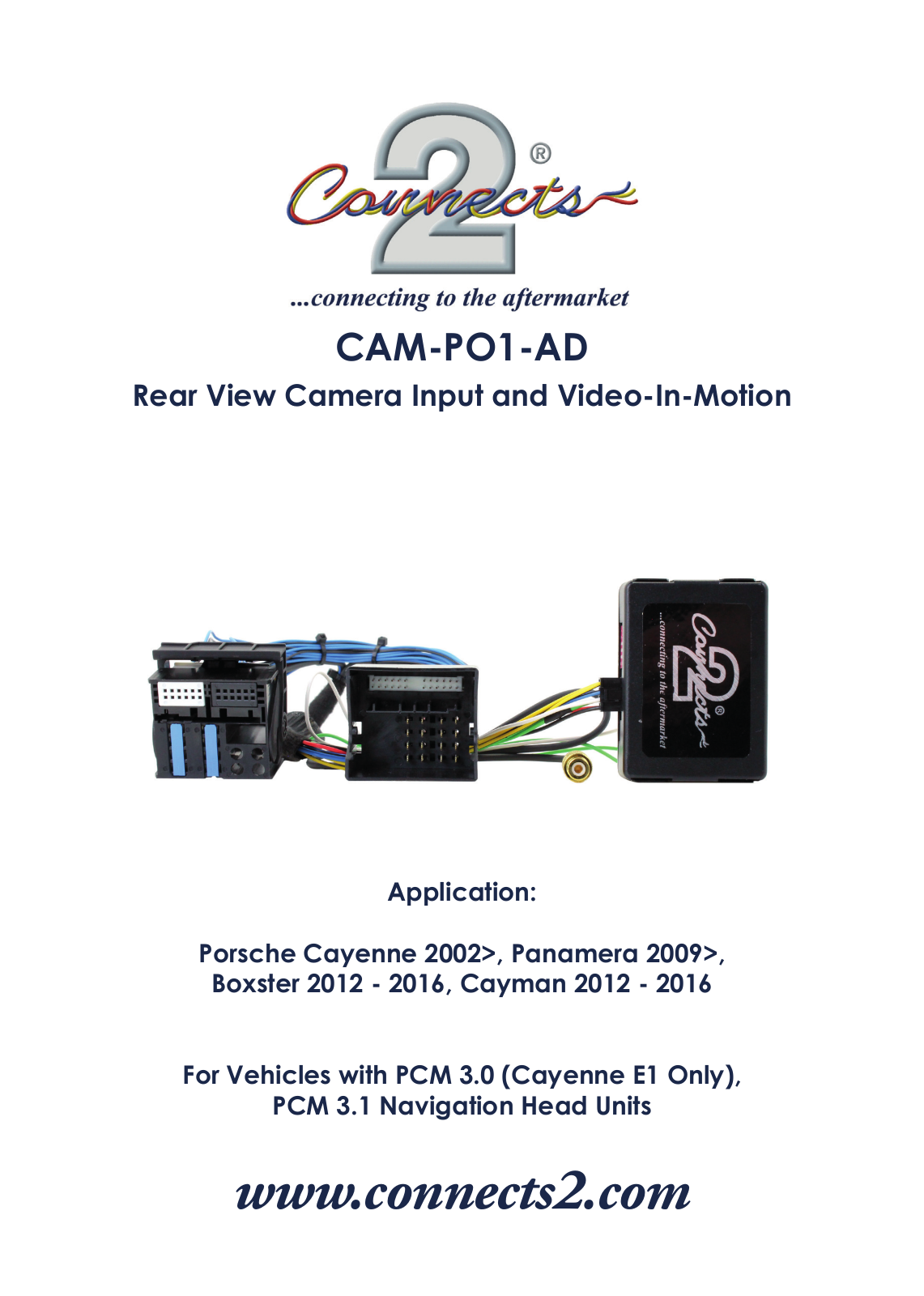 Connects2 CAM-PO1-AD User Manual