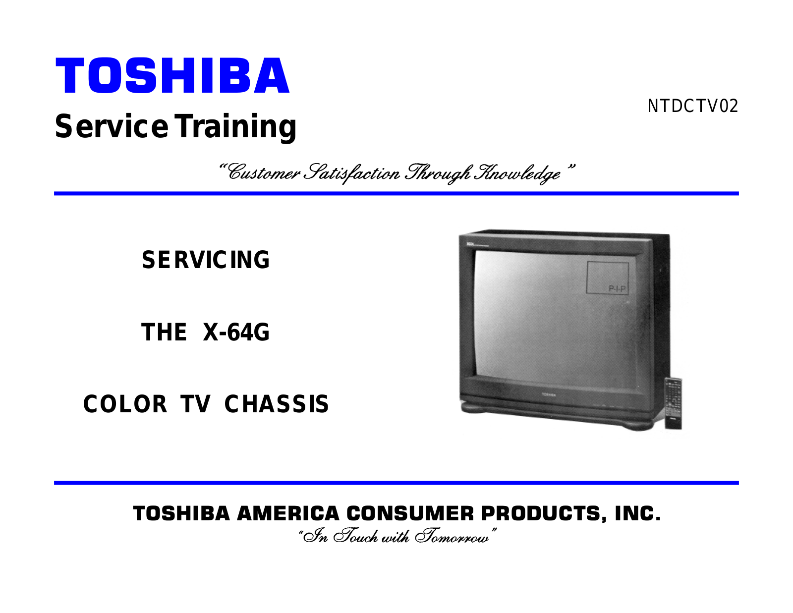 Toshiba CTV2 Schematic