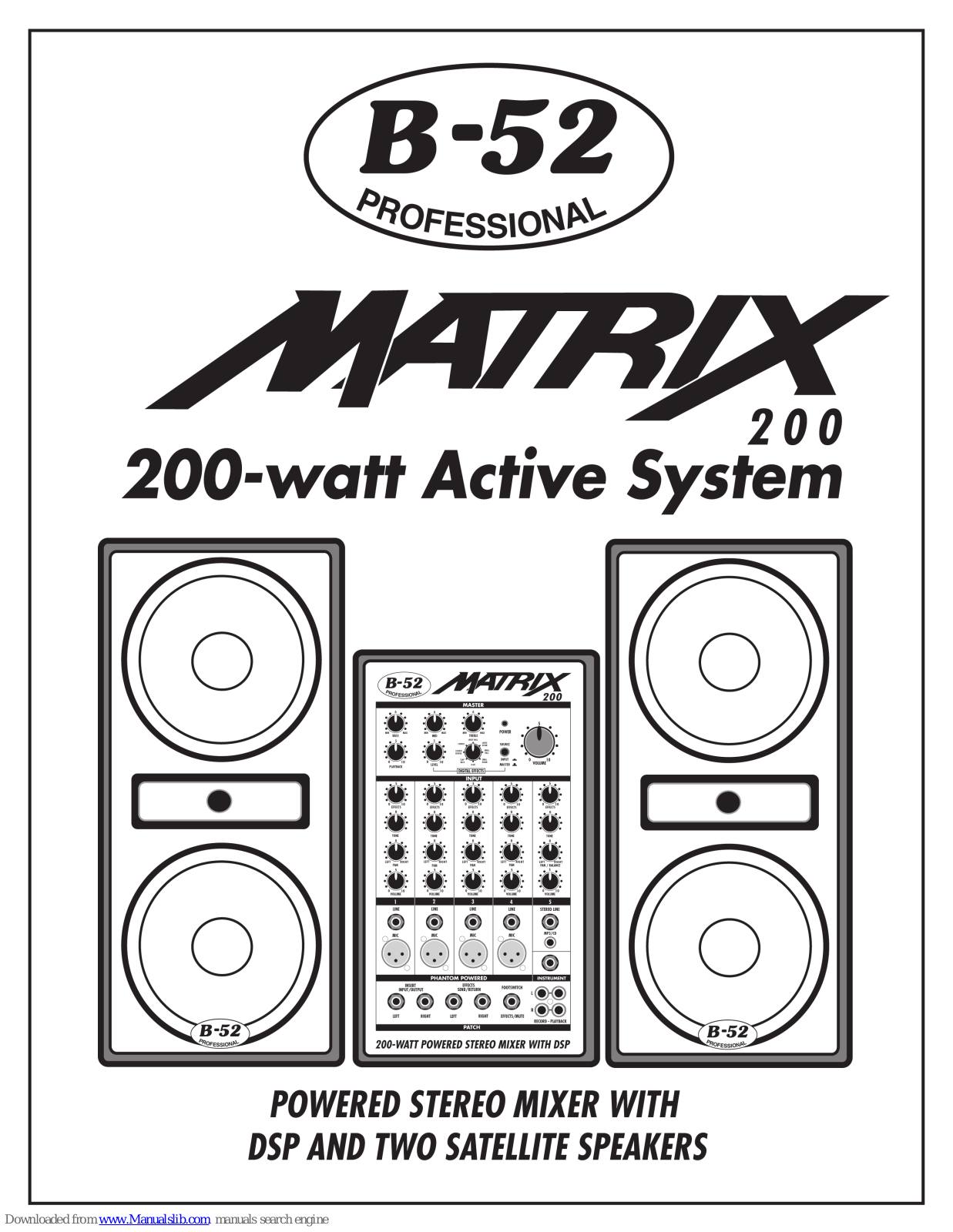 B-52 Matrix 200 Instruction Manual