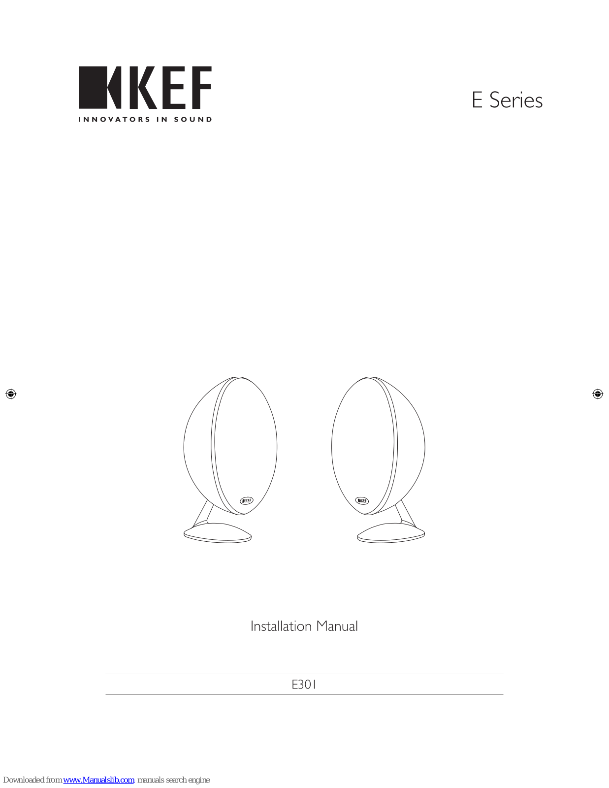 KEF E301 Installation Manual