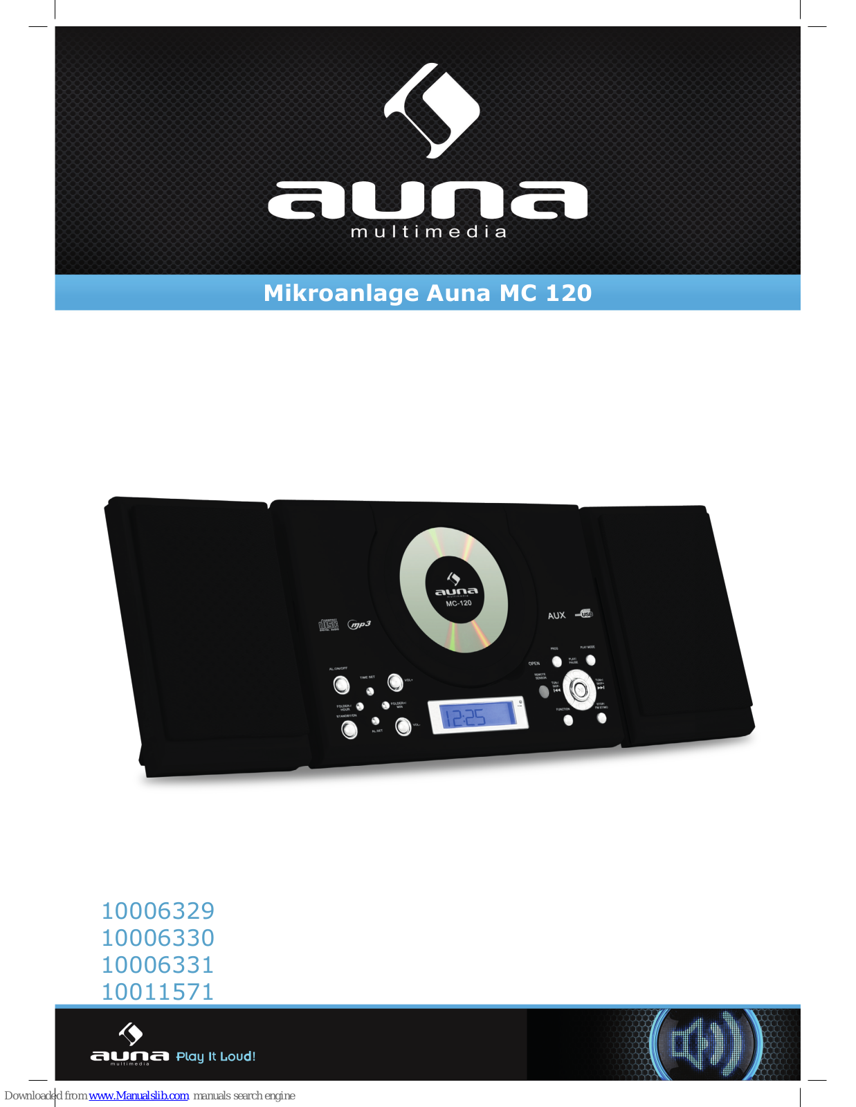 auna MC 12, 10006329, 10006330, 10006331, 10011571 User Manual