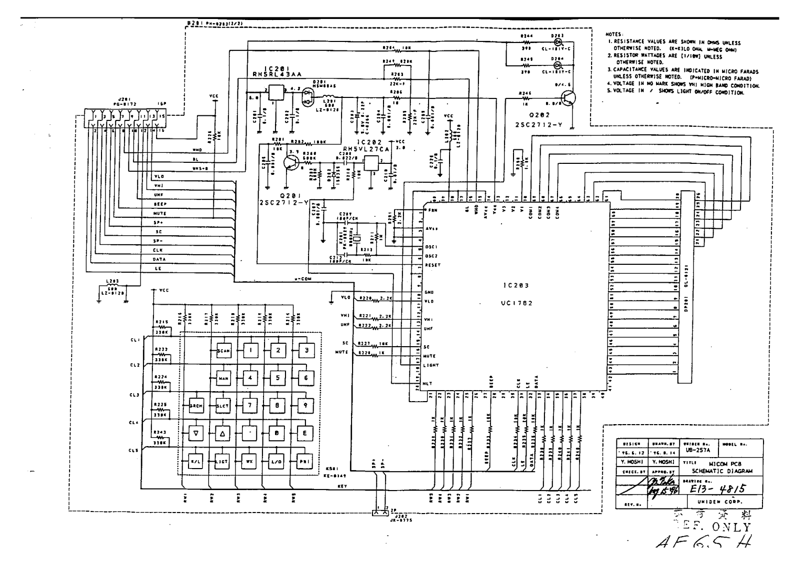 Albrecht SC AE 67H, SC AE 65H Schematic