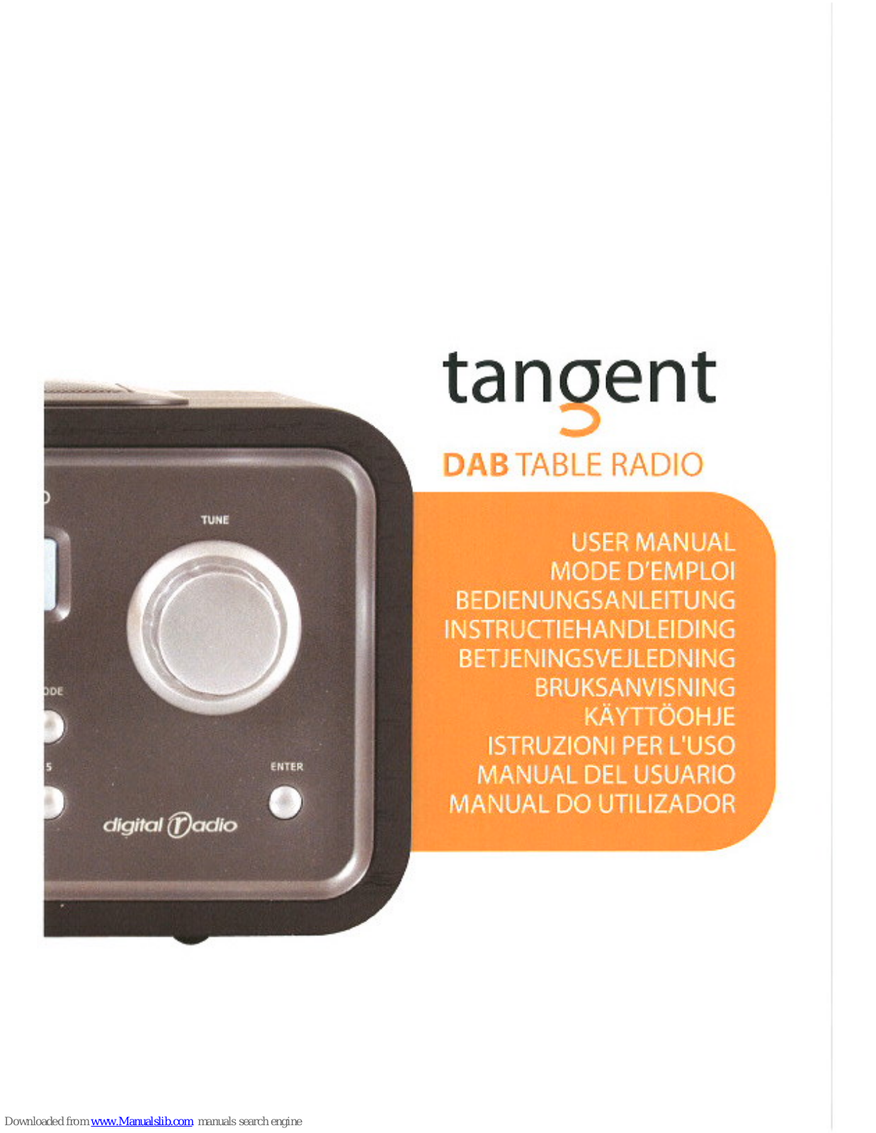 Tangent TRIO, DAB Table Radio User Manual