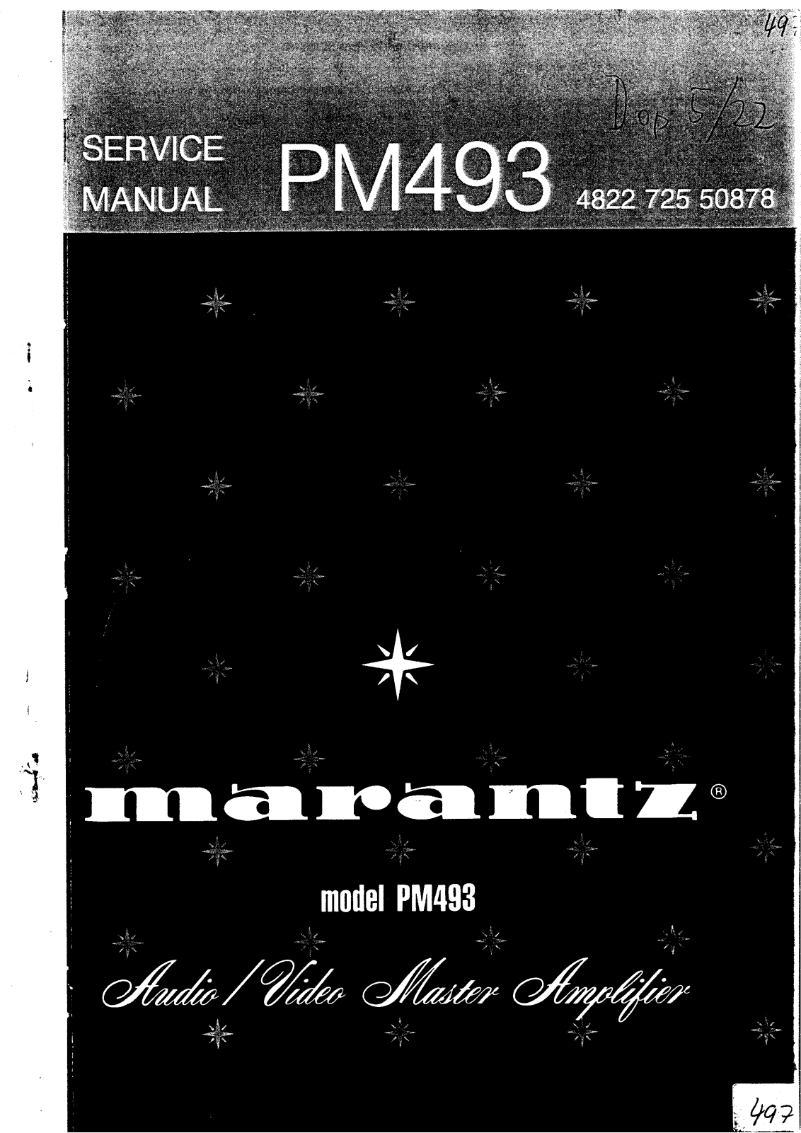 Marantz PM-493 Schematic