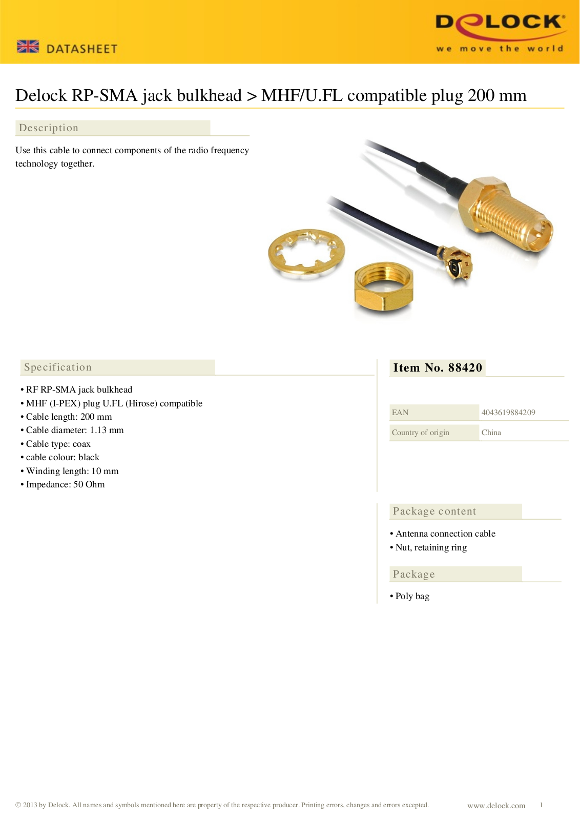 DeLOCK 88420 User Manual