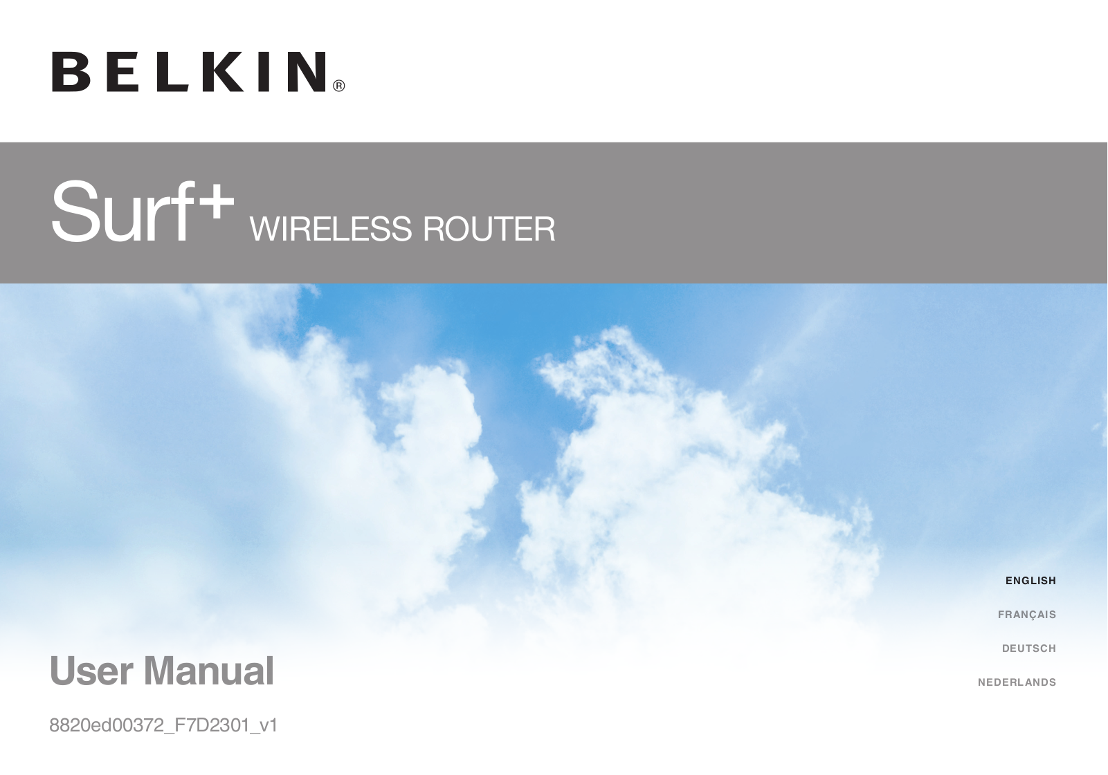 Belkin F7D2301-V1 User Manual