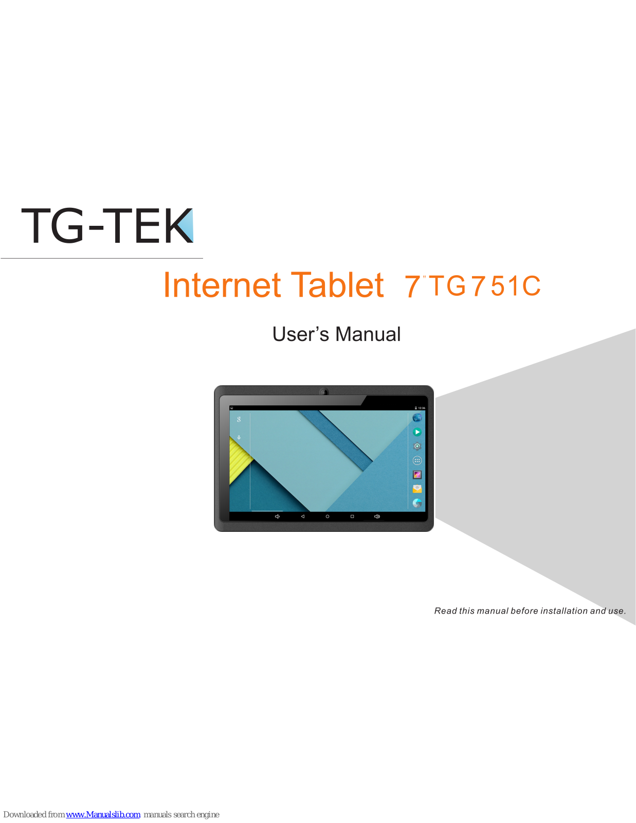 TG-TEK 7 TG751C User Manual - ManualMachine.com