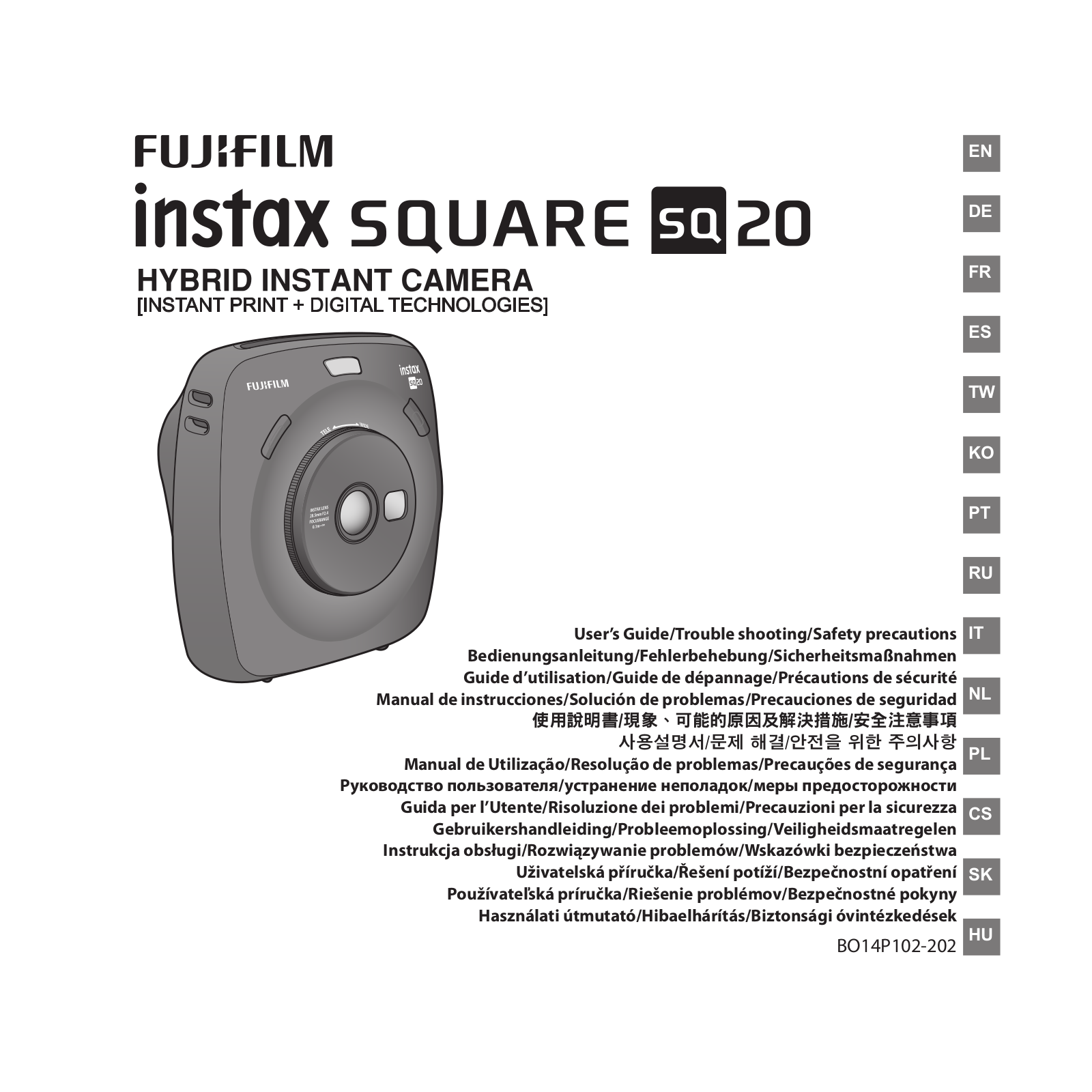 Fujifilm BO14P102-202 User manual