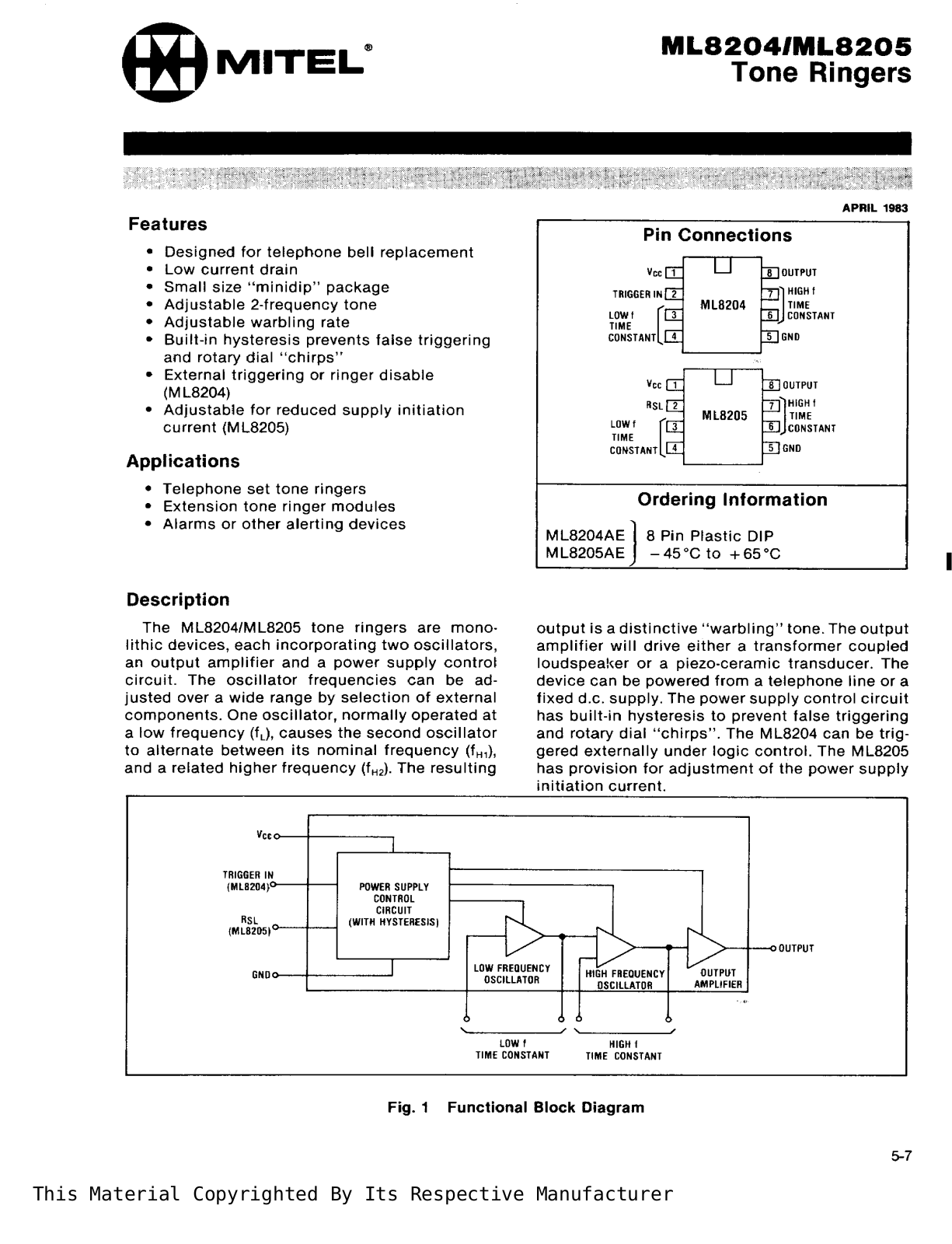 ALARMA ML8204AE Diagram