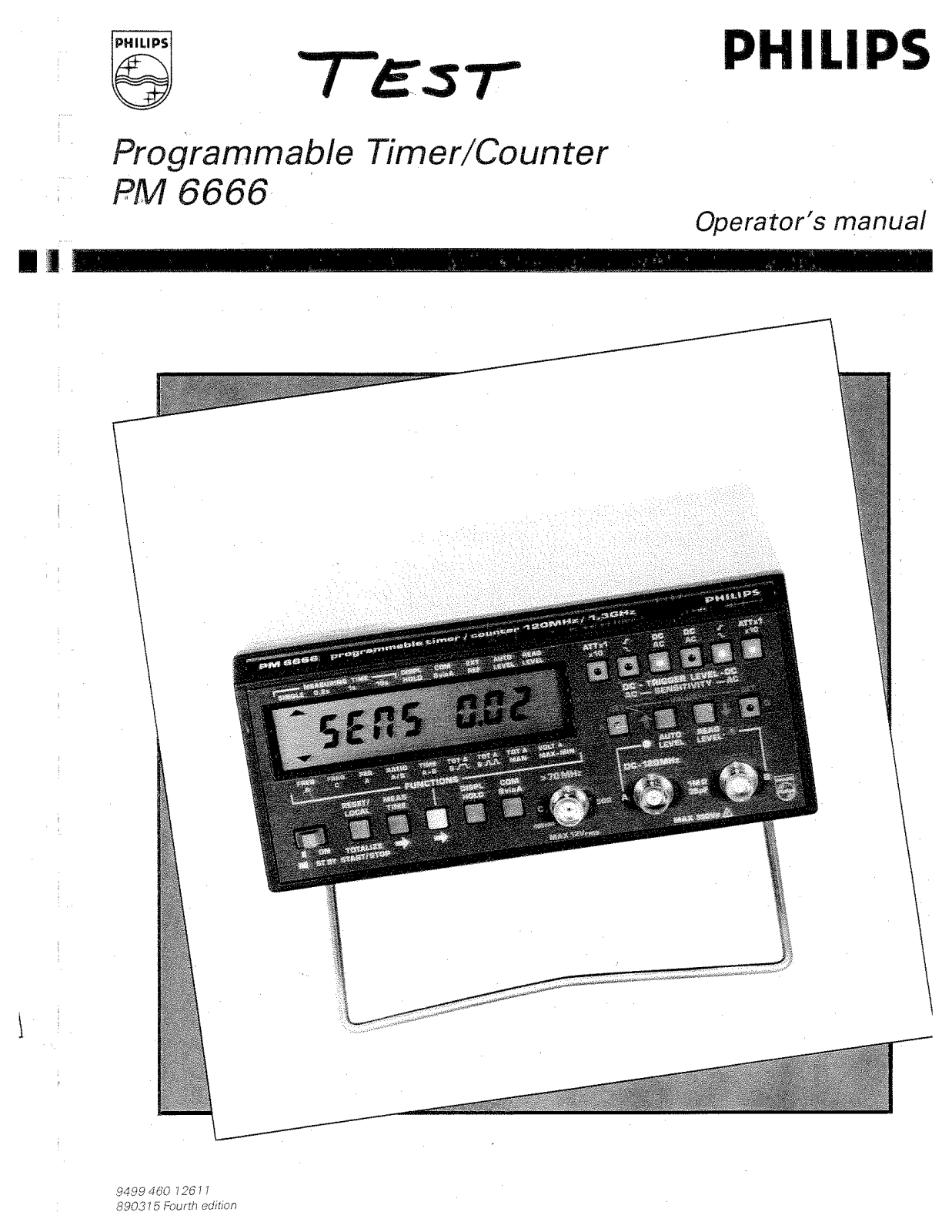 Philips PM 6666 User Manual