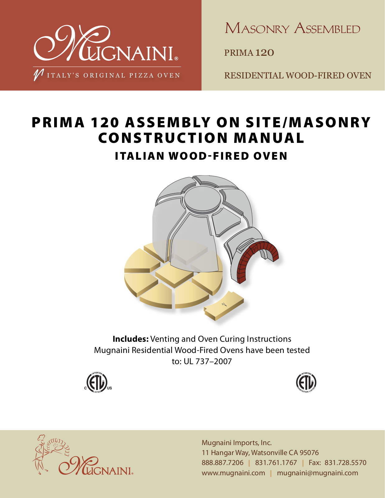 Mugnaini PRIMA 120 User Manual