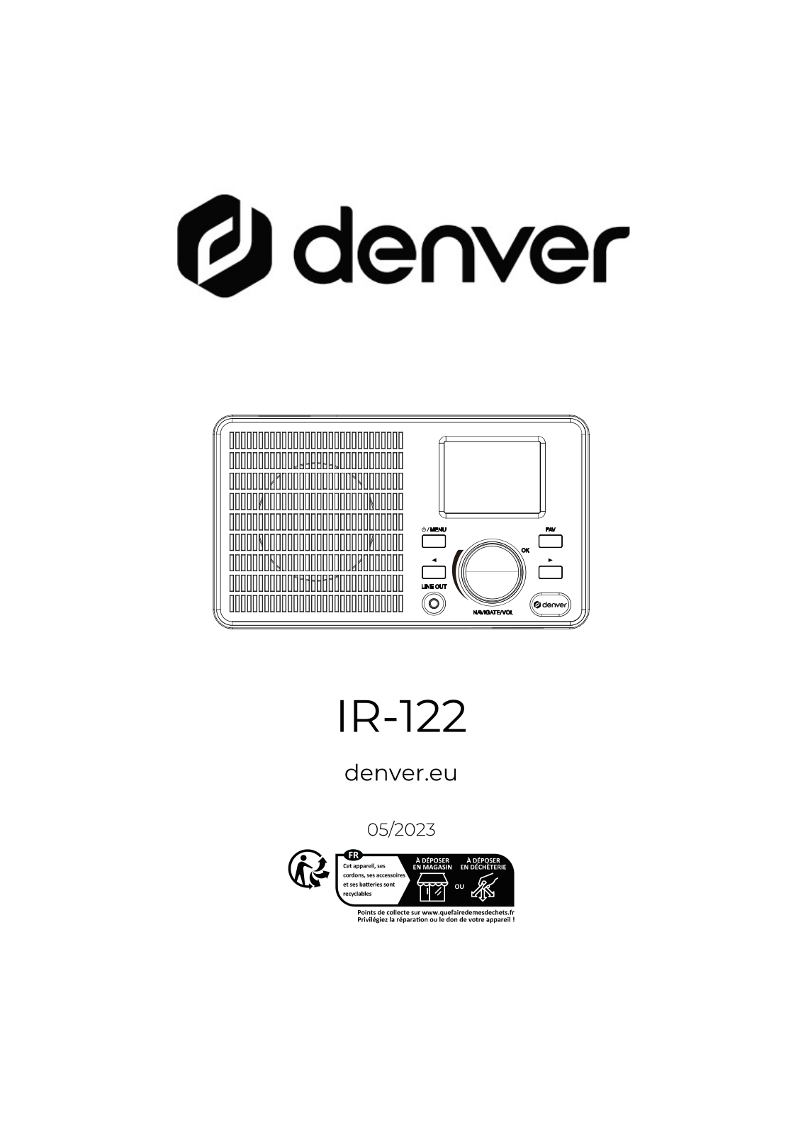 DENVER IR-122 User guide - ManualMachine.com