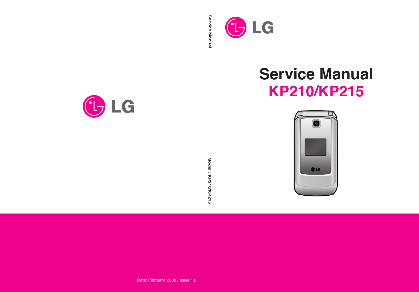 LG KP210, KP215 Service Manual