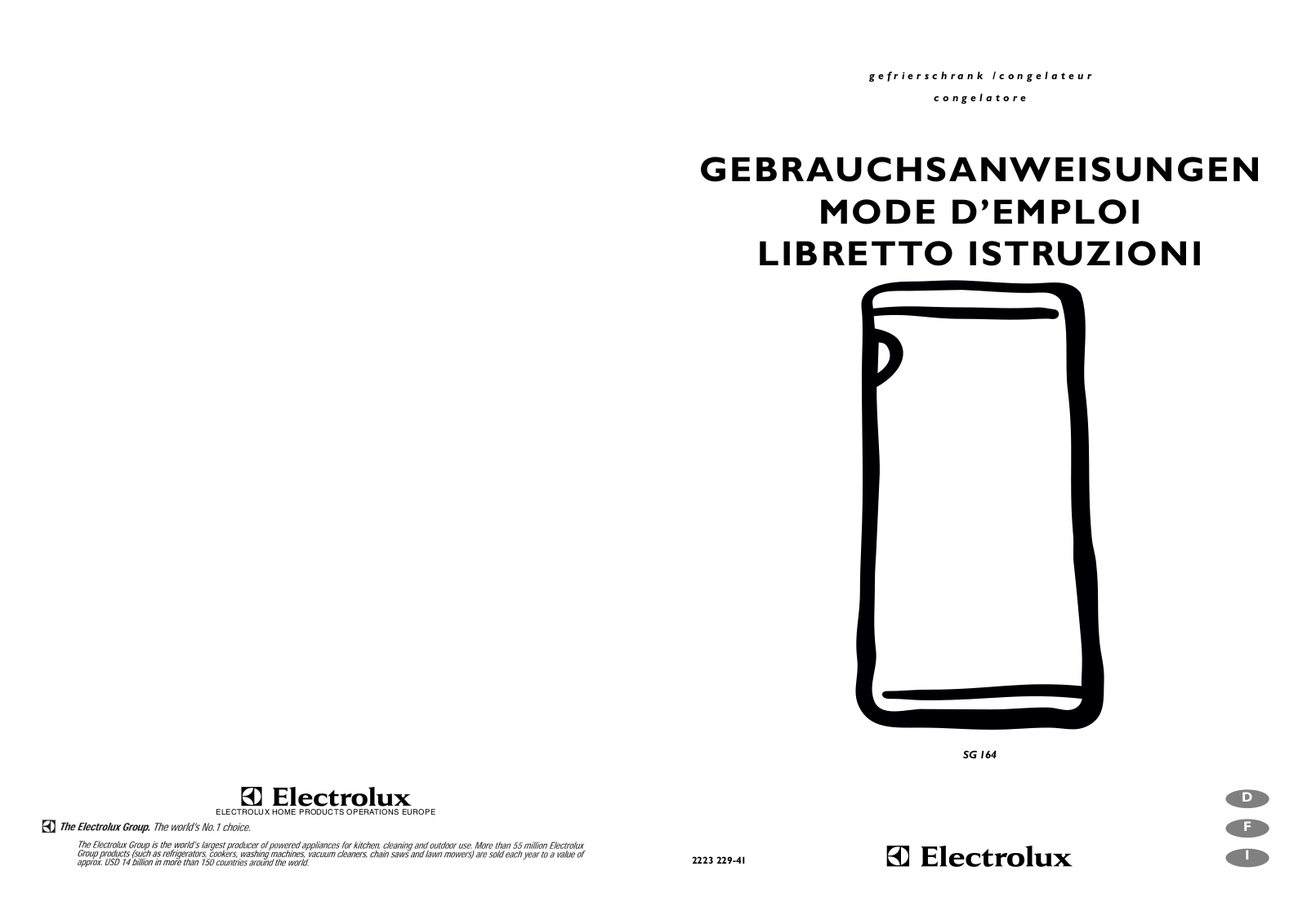 AEG SG164 User Manual