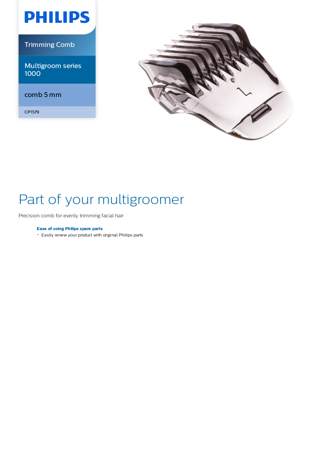 Philips CP1579/01 leaflet - ManualMachine.com