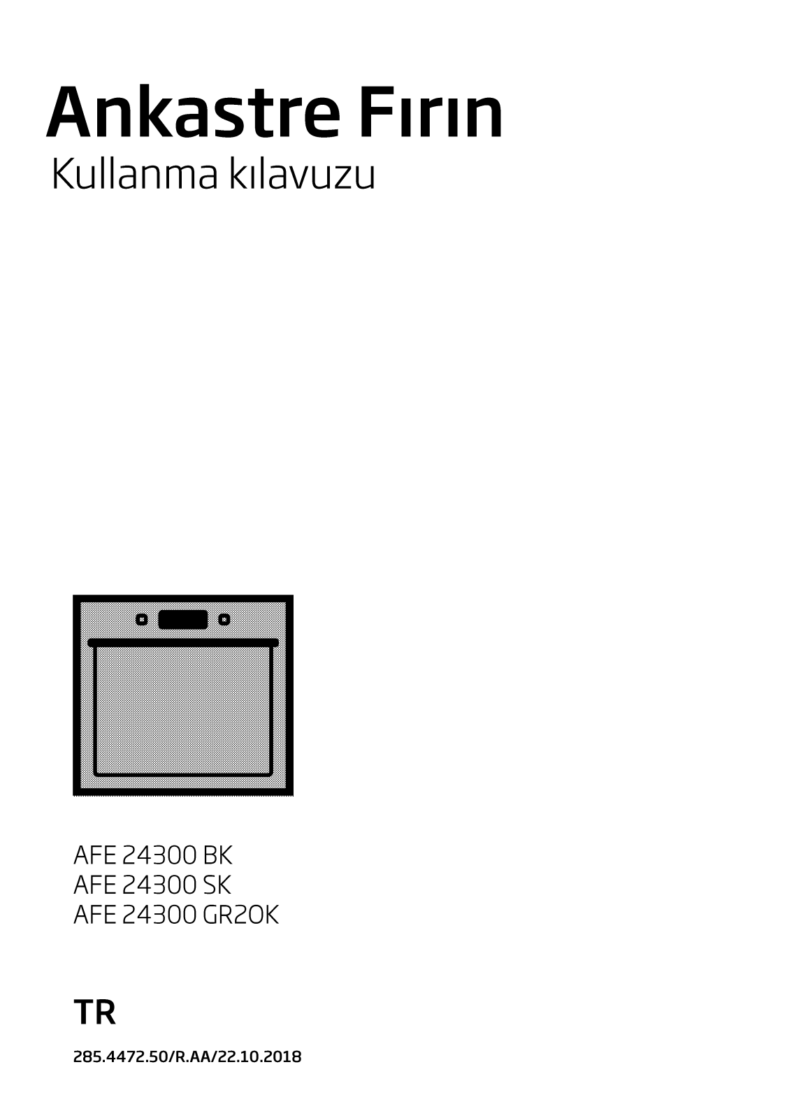 Beko AFE24300GR20K, AFE24300SK User manual