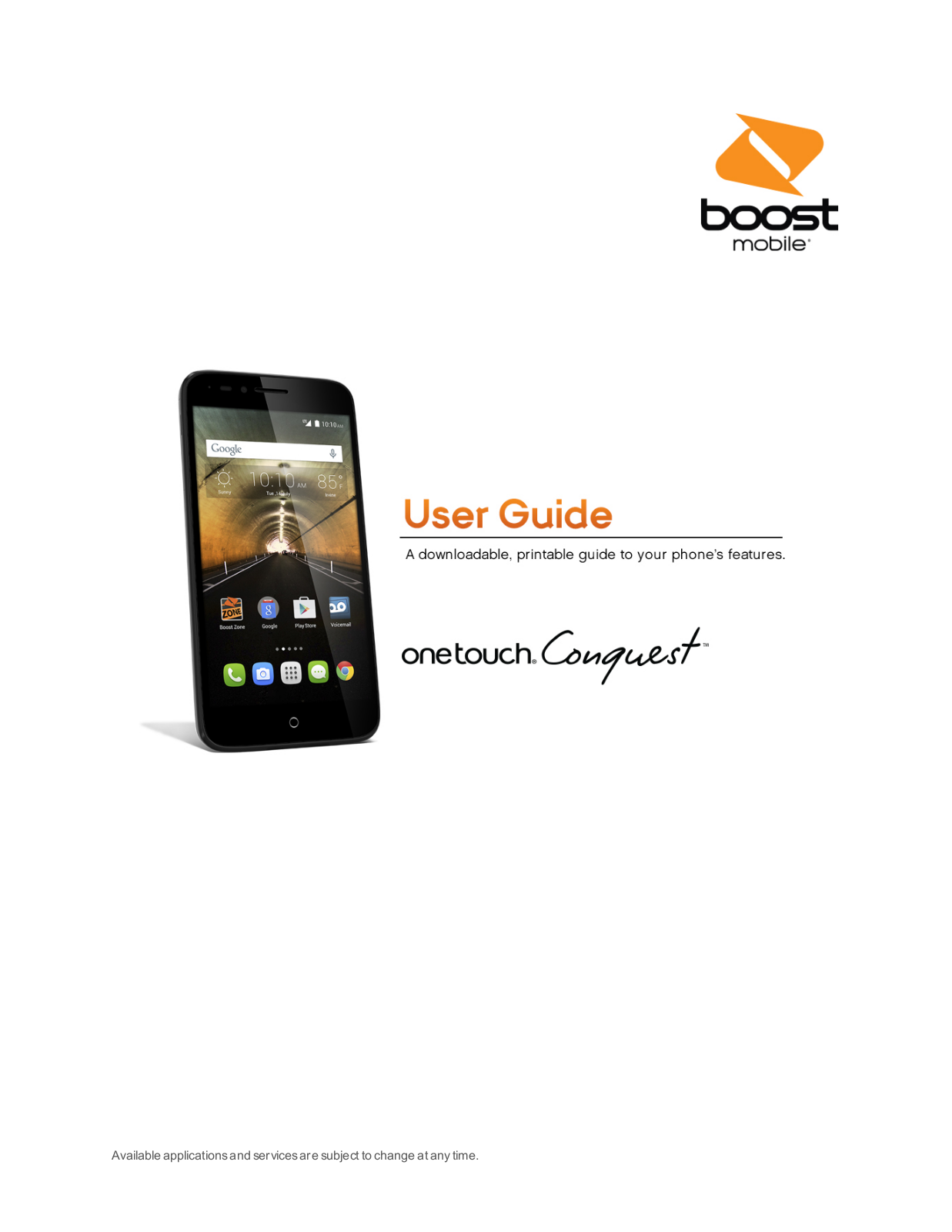 Alcatel One Touch Conquest User Guide