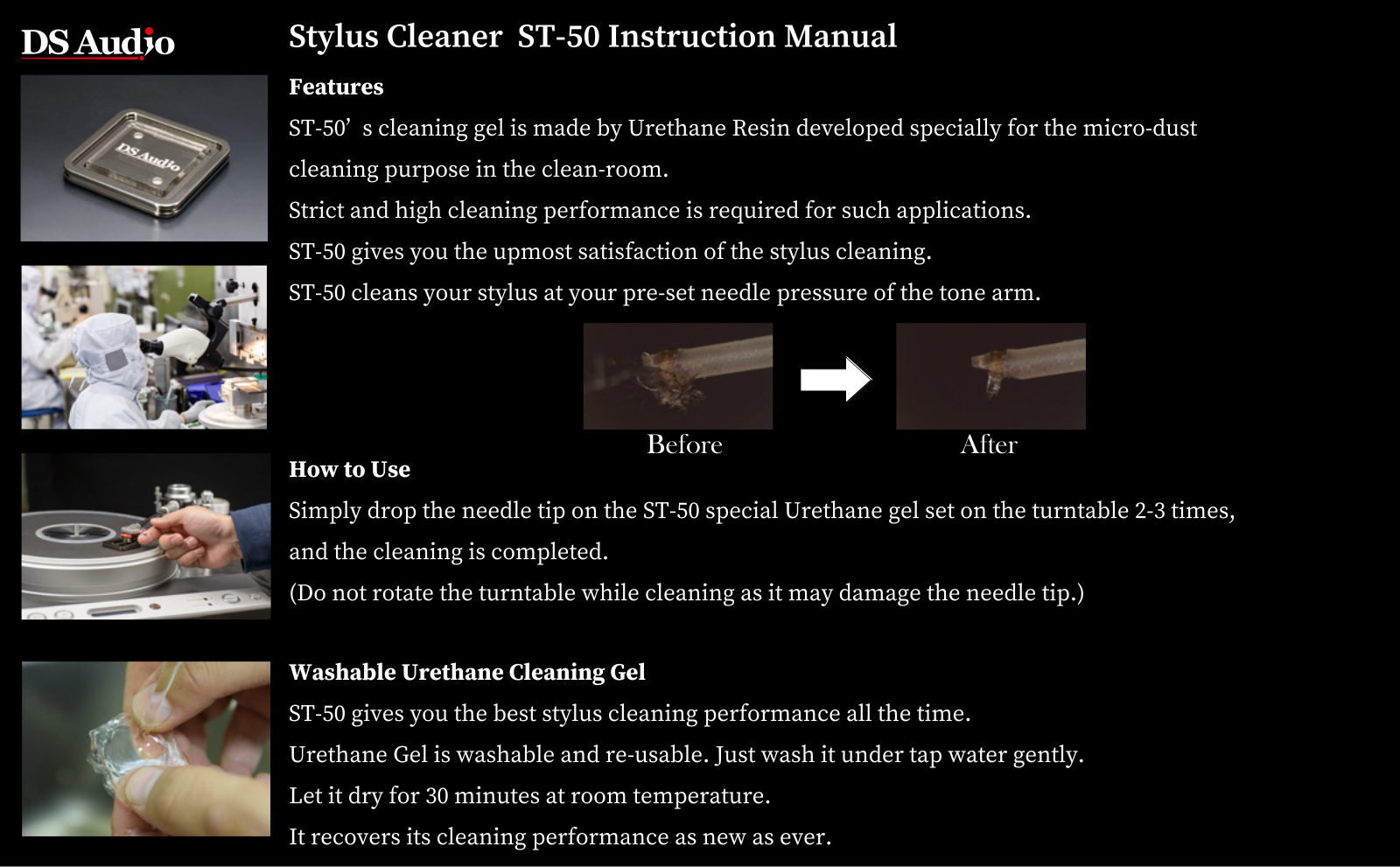 DS Audio ST-50 User guide - ManualMachine.com