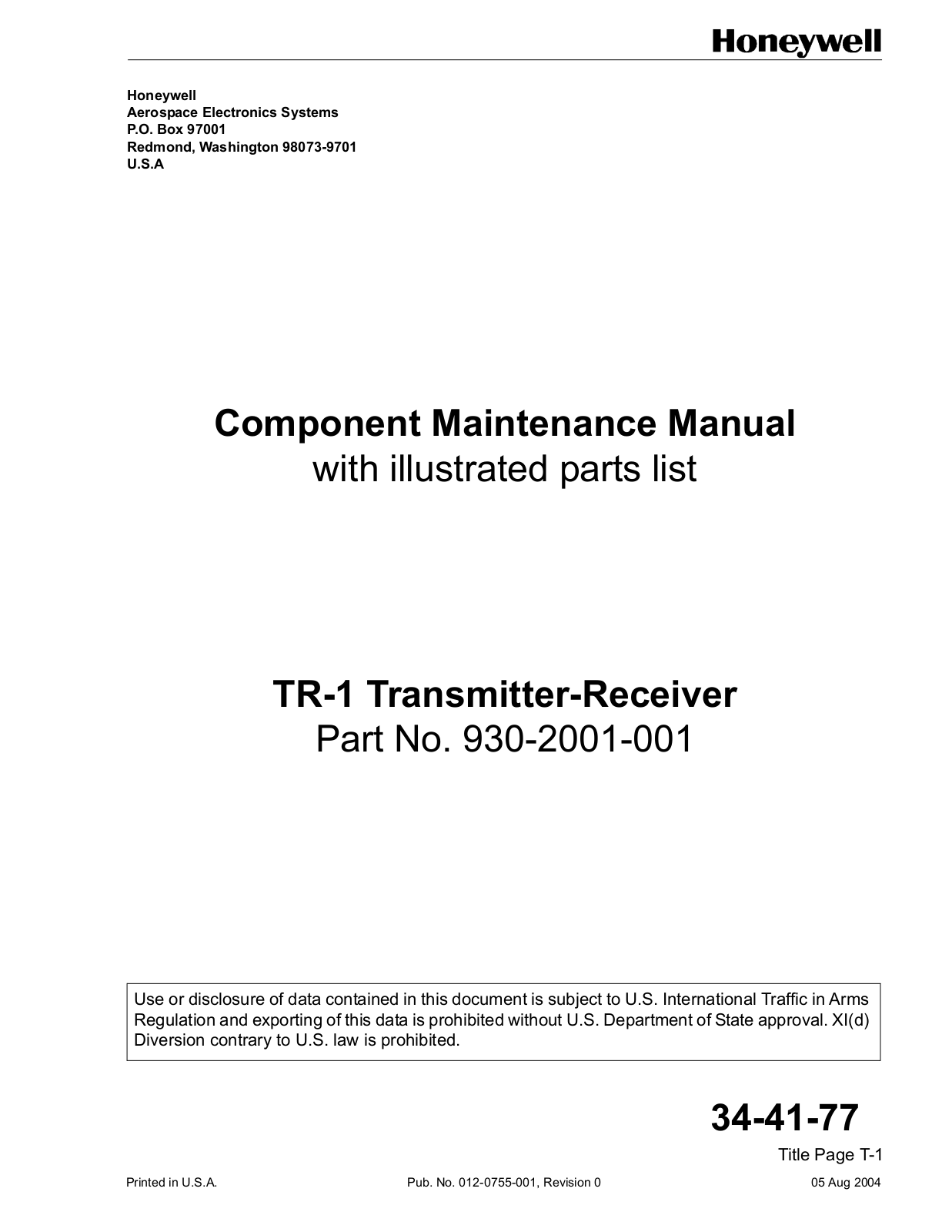 Honeywell 33M0P0NRDR4000 Users Manual