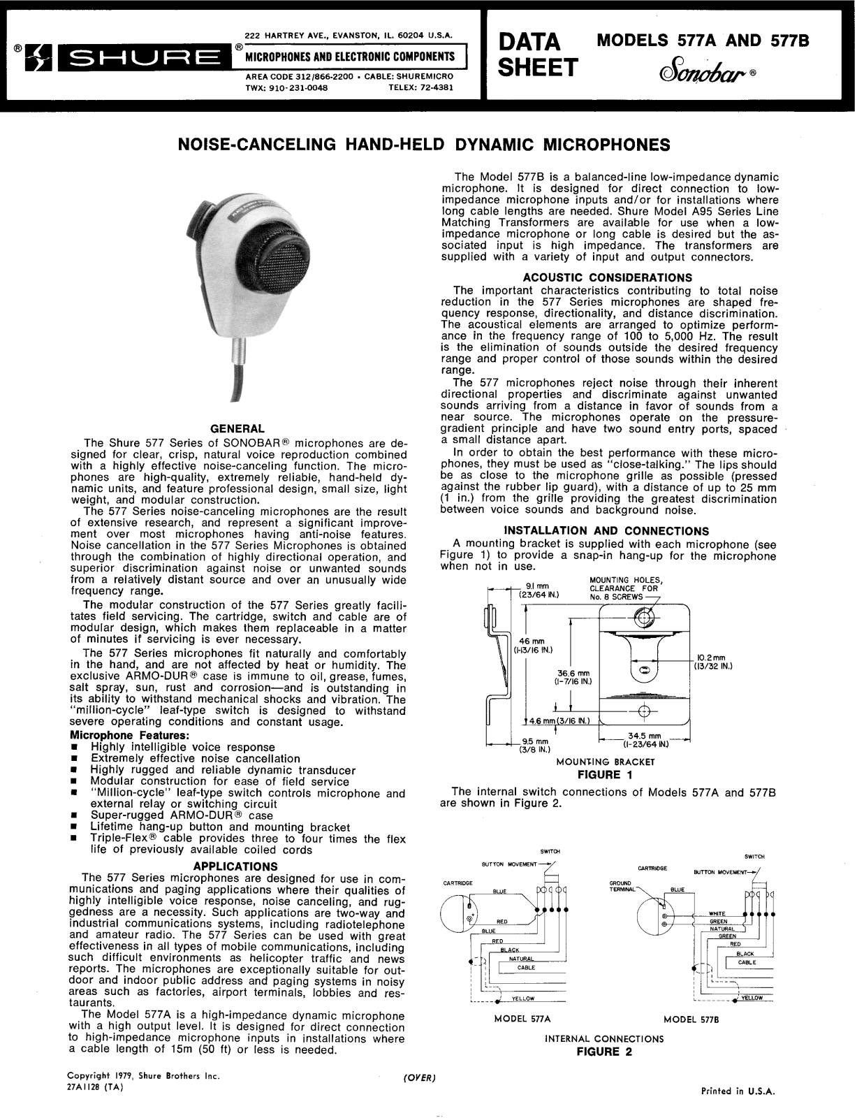 Shure 577A User Guide