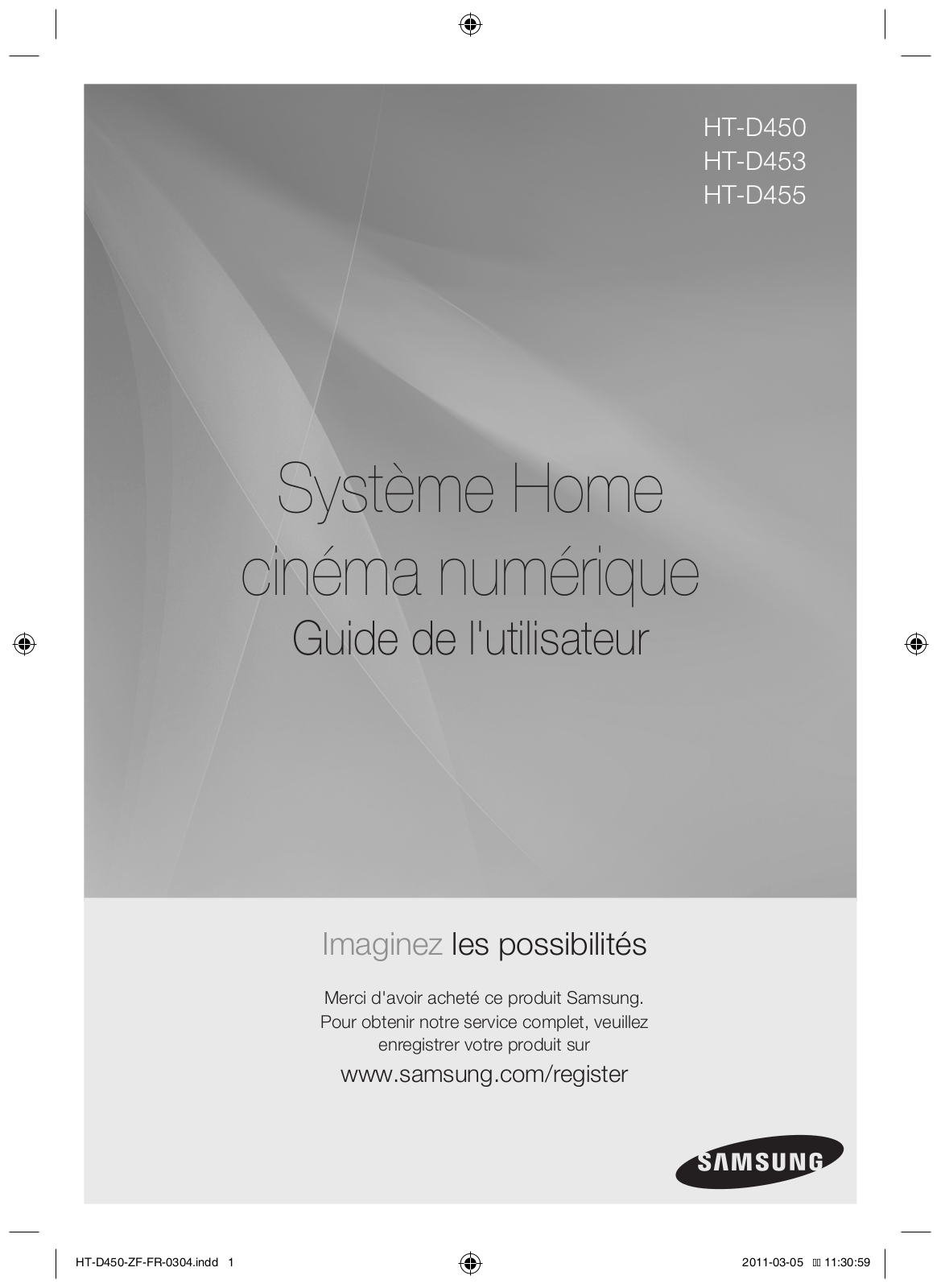 SAMSUNG HT-D455 User Manual