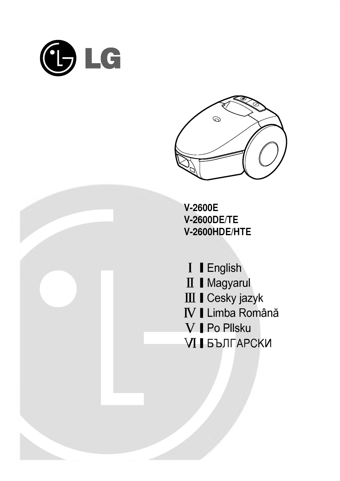 LG V-2600EB User Manual