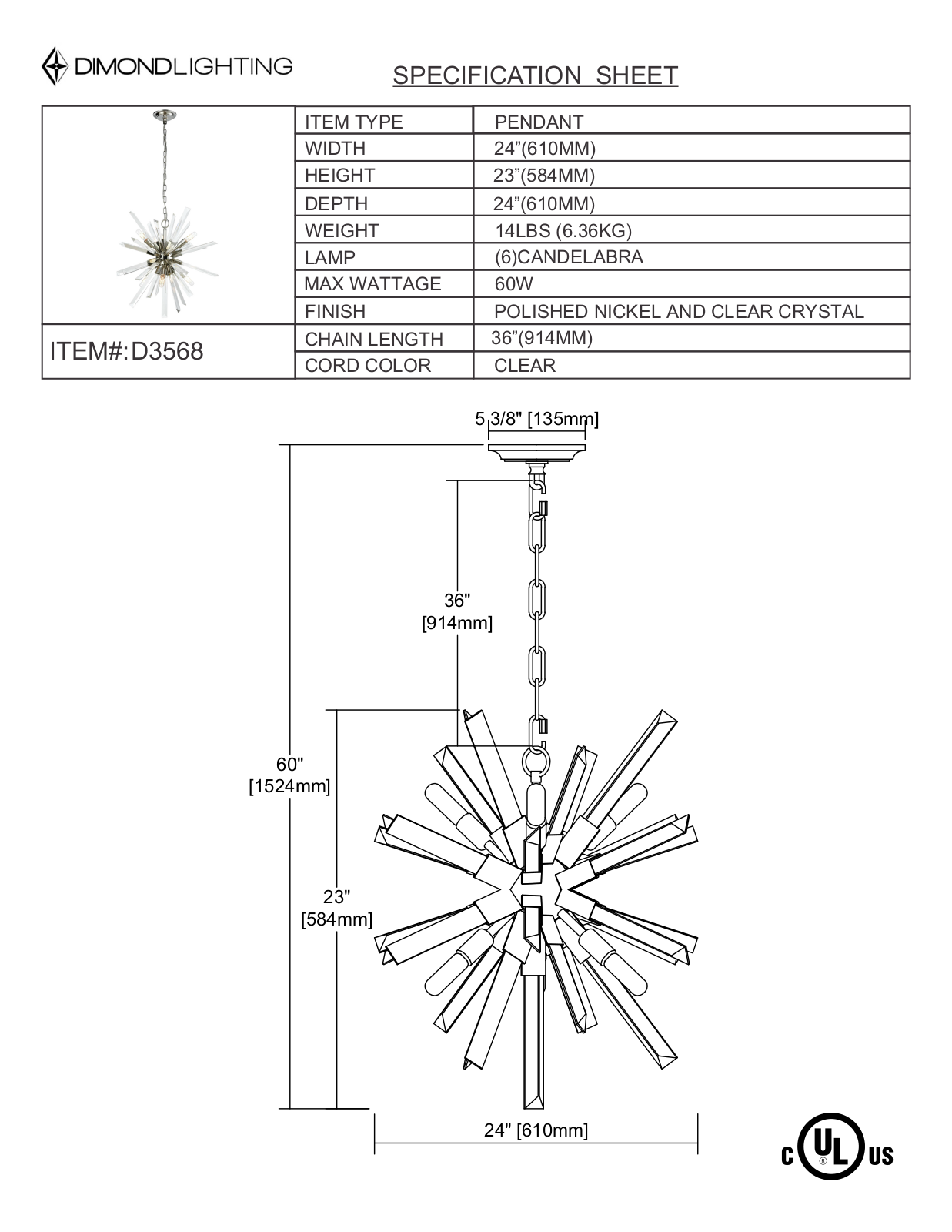 ELK Home D3568 User Manual