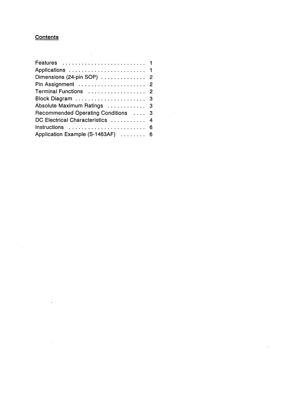 Epson S-1463AF, S-14L63AF Datasheet