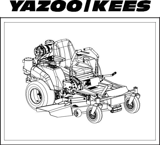 Yazoo/Kees ZEKW42170, ZEKW52210 User Manual