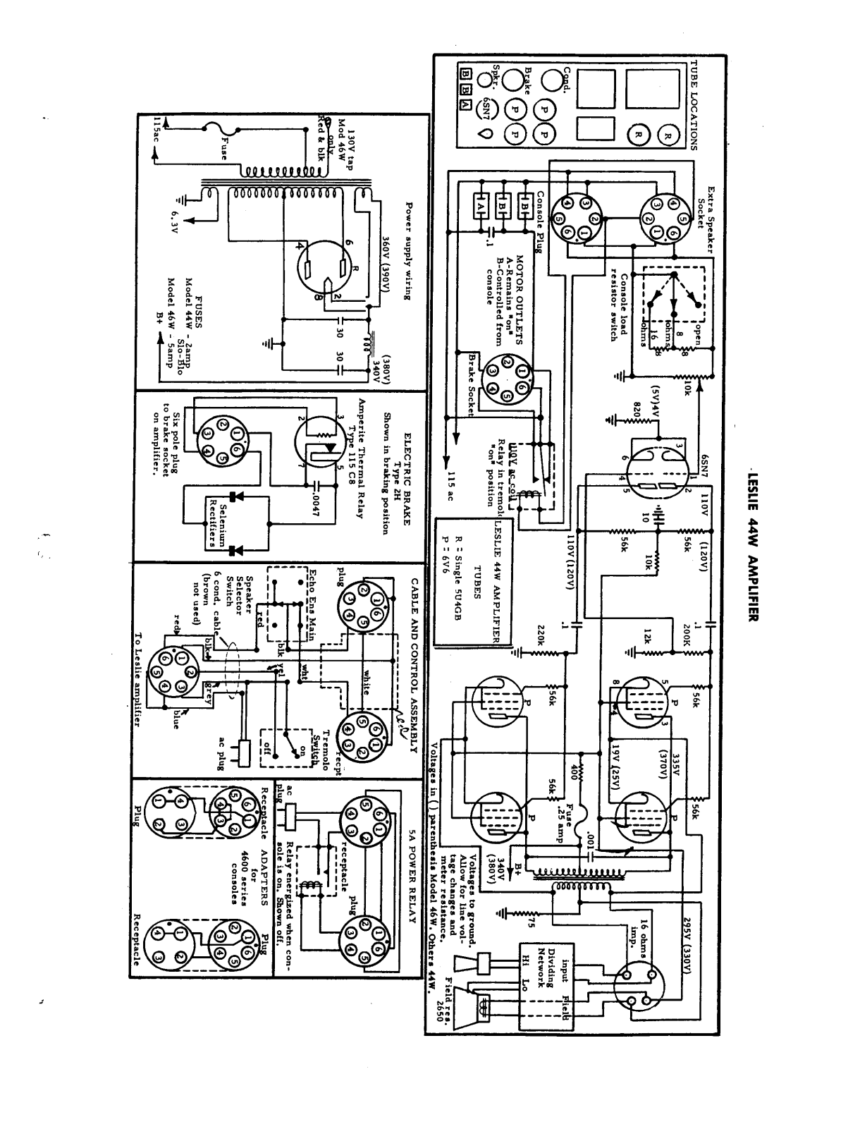 Leslie 44w schematic