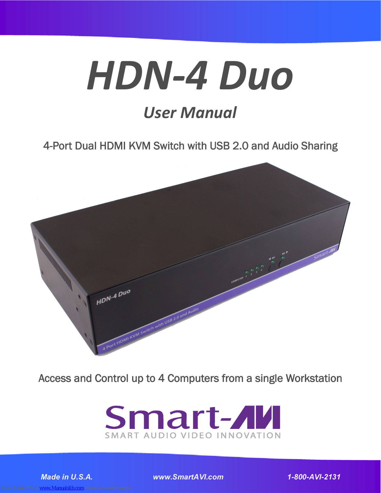 SMART-AVI HDN-4 Duo User Manual