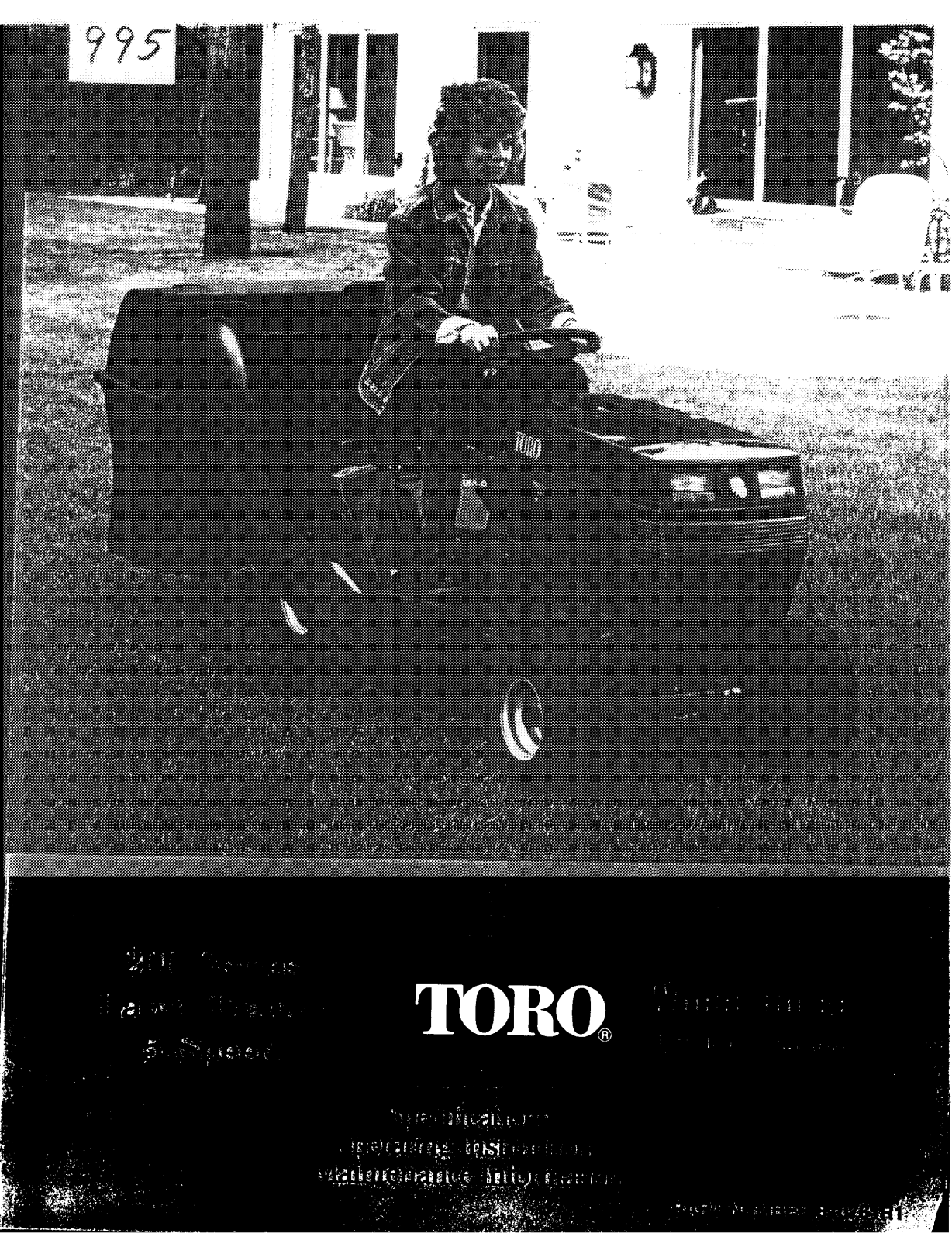 Toro 32-12B5A2, 32-12B5A3 Operator's Manual