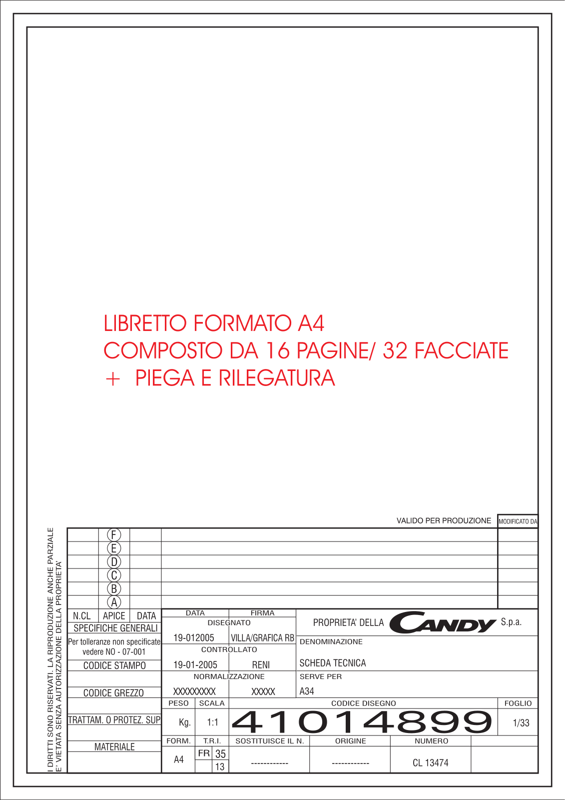 Candy FR CFO340AG User Manual