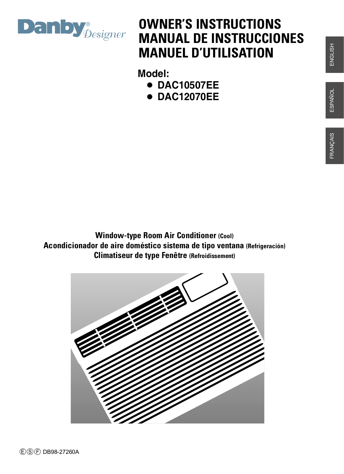 Danby DAC10507EE Owner's Manual