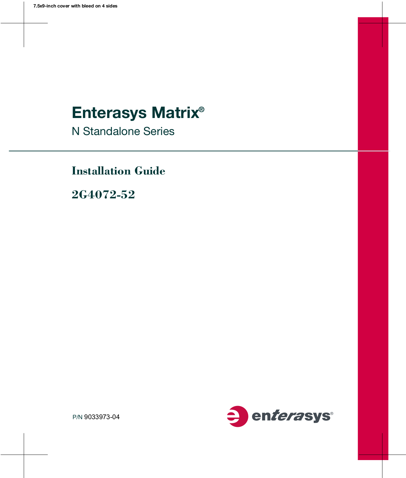 Enterasys Networks 2G4072-52 User Manual