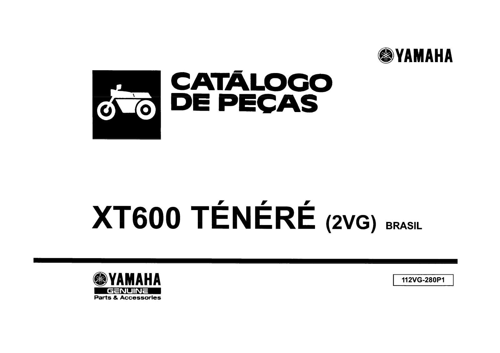 Yamaha XT 600 Teneré 1991 Parts Manual