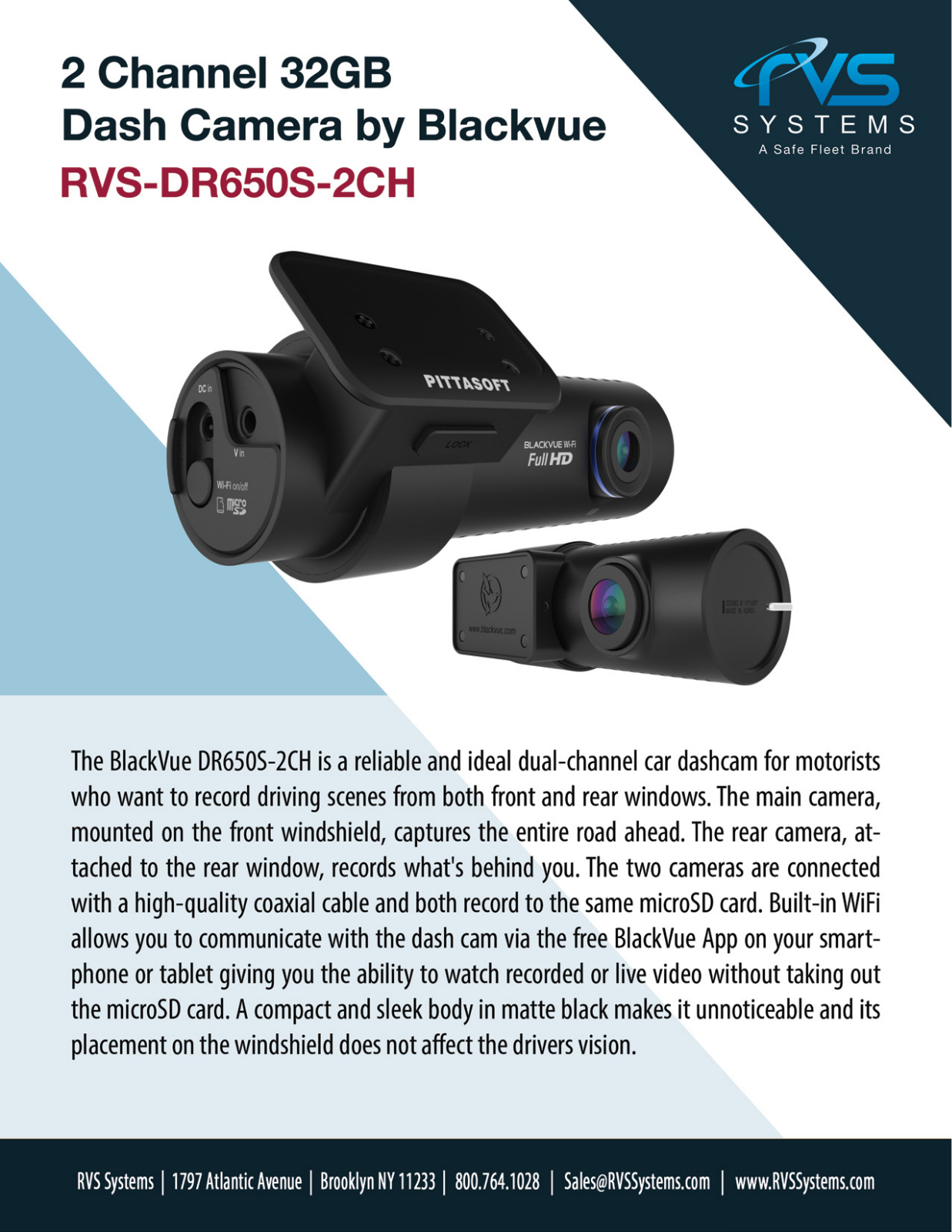 RVS Systems DR650S-2CH Specsheet